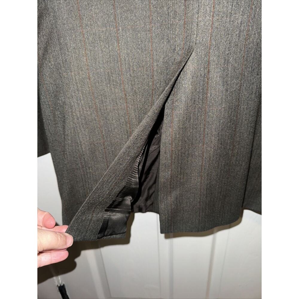 VTG Burberrys Sport Coat Jacket Blazer‎ Pinstripe 46L 2 Button USA Wool - Picture 5 of 10